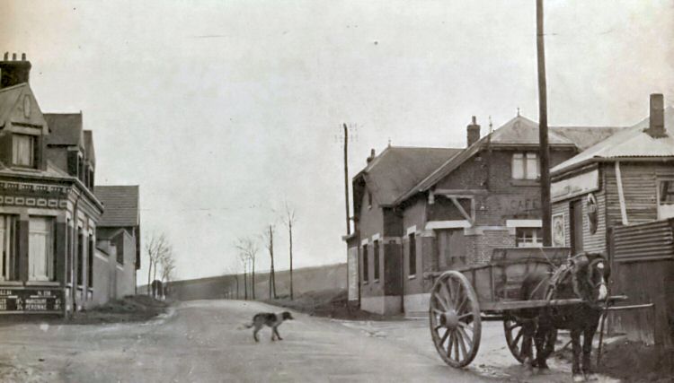Cross-roads in Fricourt in the 1930s